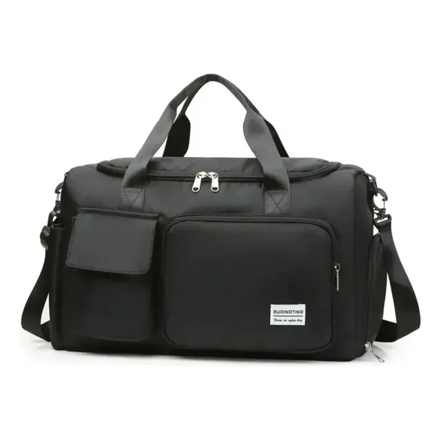 Bolsa Mala Viagem Academia Feminina Masculina Porta Tenis Preto Mala De Bordo Mala De Mão Com Divisórias