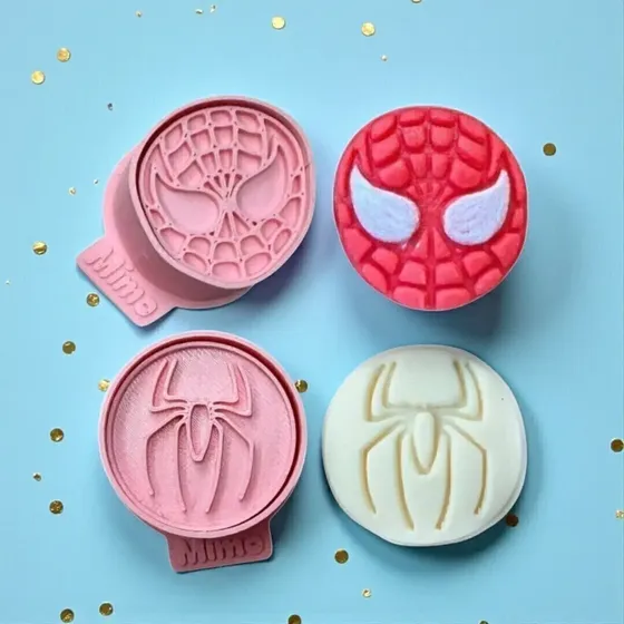 Kit 2 Modeladores Ejetores Super Aranha Brigadeiro, Doce