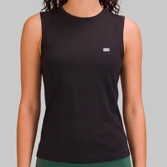 Camisa Regata Feminina Poliamida Furadinha Corrida Academia Preto G