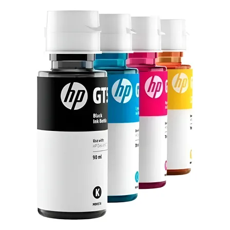 Kit Refil De Tinta Hp Original Gt53 Gt52 Color Smart Tank
