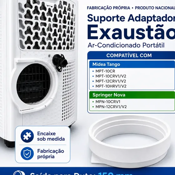 Conector Para Ar Portátil Midea Tango Mpt-10crv Mpn-12crv