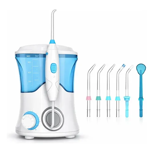 Irrigador Oral Portátil Limpeza Dental Bivolt 7 Bicos 600ml