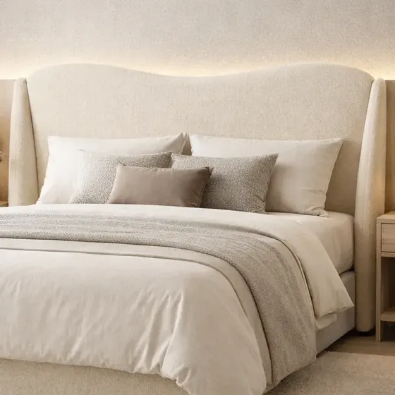 Cabeceira Orgânica Imperiale Cama Box Casal 140 Luxo Boucle