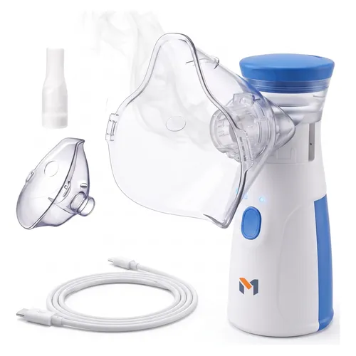 Nebulizador Inalador Portatil Silencioso Ultrassonico Mesh Branco 127/220v