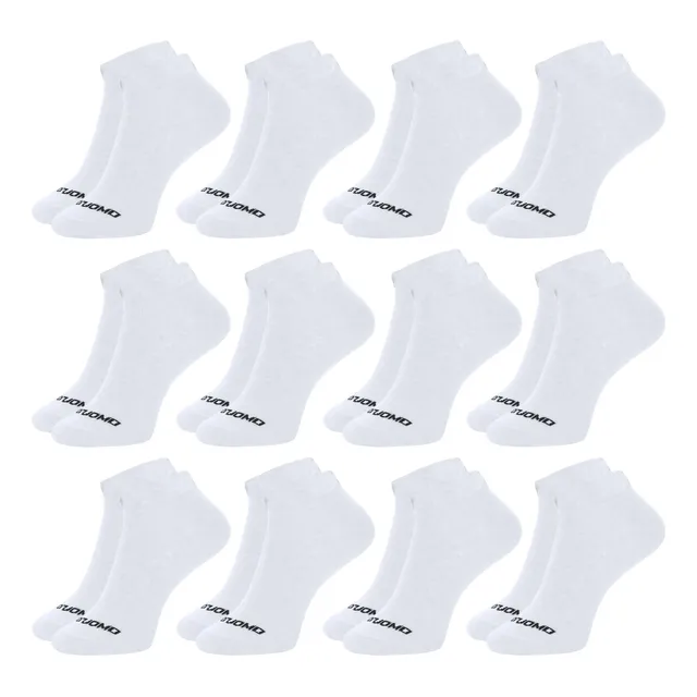 Kit 12 Pares Meia Masculina Cano Curto Soquete Algodão Duomo