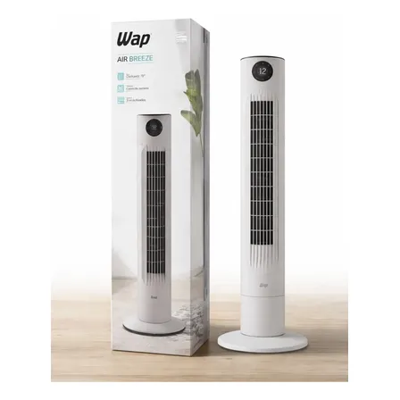 Ventilador Vertical Wap Air Breeze Motor Silencioso Alça 0 Cm 50/60hz Cinza 220v Na