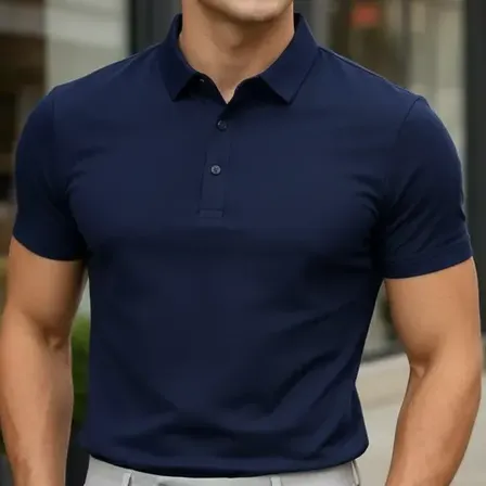 Camisa Gola Polo Tech Sem Costura Poliamida Alto Padrão