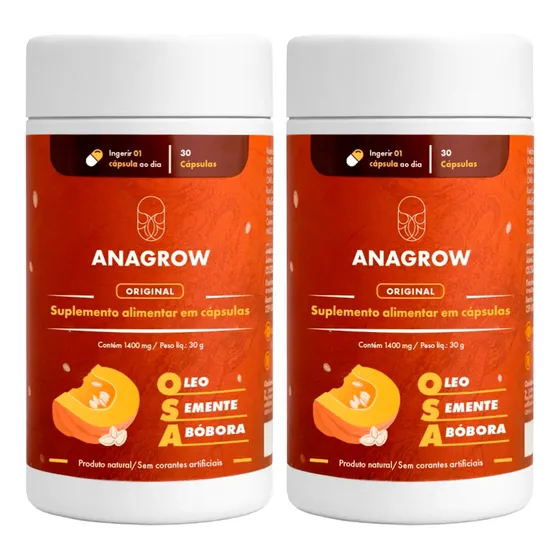 Kit 2x Osa Óleo De Semente De Abóbora Para Cabelos Ana Grow