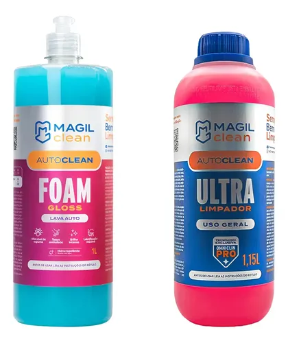 Foam Gloss Shampoo E Ultra Limpador Autoclean 1l Magilclean