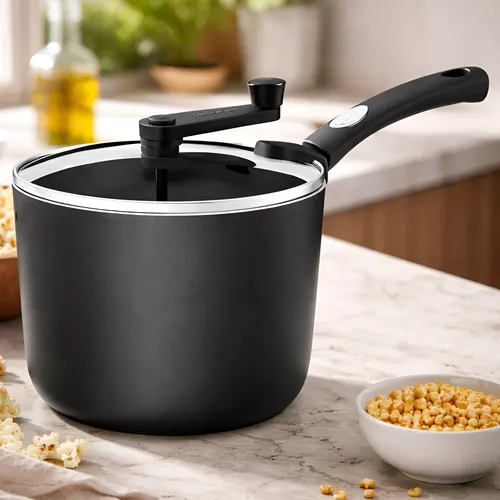 Pipoqueira Tramontina/indução/antiaderente/monaco 5,4l Preta Preto