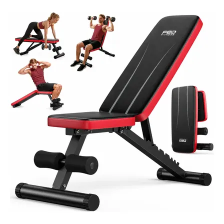 Bancos Supinos Fitness Ajustável Dobrável Preto Preto