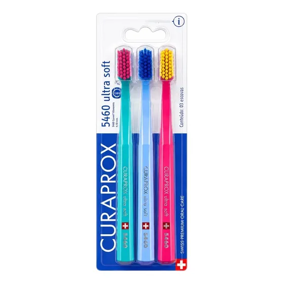 Trio Curaprox Ultra Soft Kit Com 3 Unidades Cores Sortidas