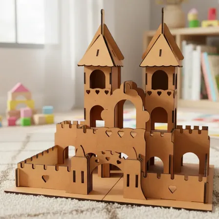 Casa Castelo Neve Boneca Princesa Castelinho Mdf Casinha