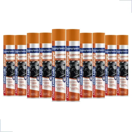 Kit 10 Desengripante Lubrificante Antiferrugem Multiuso