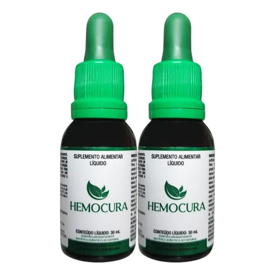 Hemocura Kit 2x Frascos Suplemento Alimentar Líquido 60ml