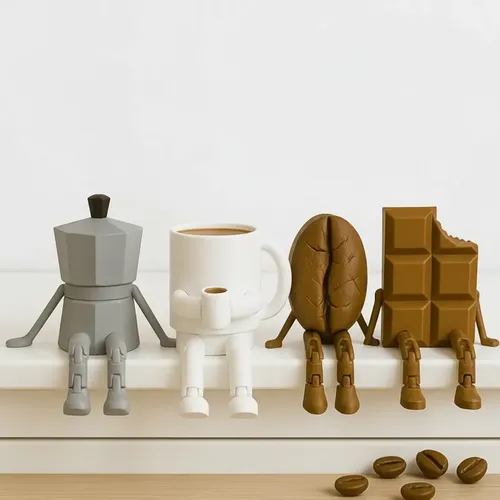 Turma Do Café - Kit Articulado Para Decoração