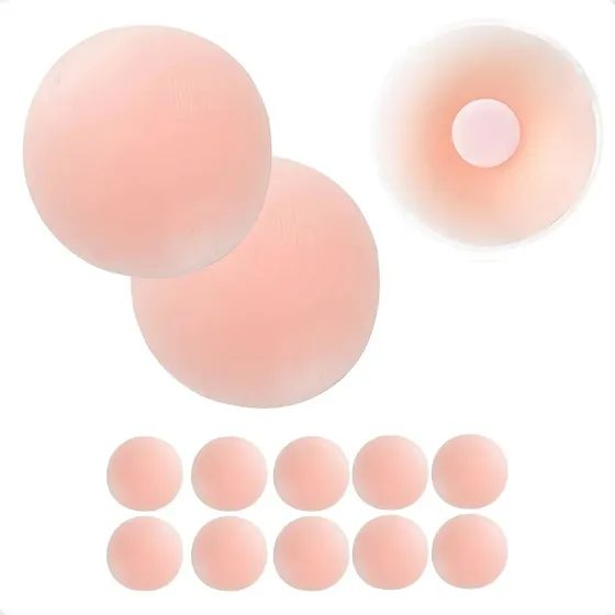5 Pares Protetor Tapa Seio Bico Peito Mamilo De Silicone M