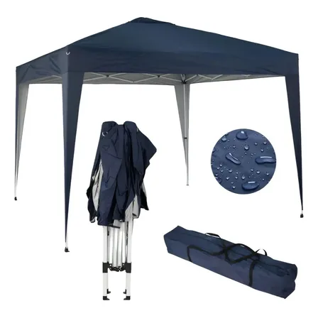 Tenda Gazebo Articulado Sanfonado Profissional 3x3 Praia Sol Azul
