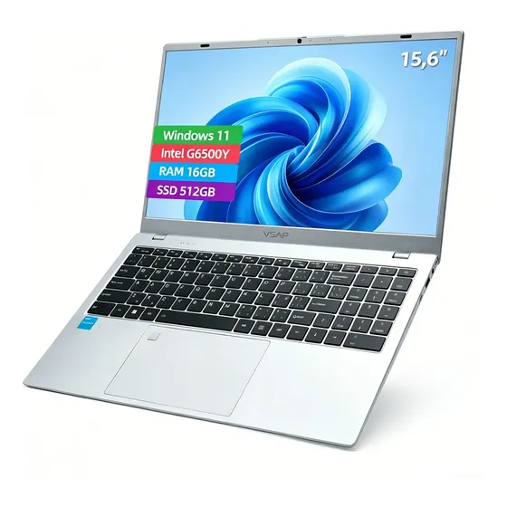 Notebook Intel G6500y Ram 16gb Ssd 512gb Win11 Fhd 15.6in