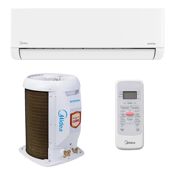 Ar Condicionado Split Midea Lite 9.000 Btus Inverter R-32 Branco 220v