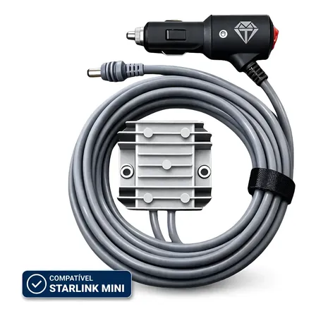 Fonte Starlink Mini Conversor Estabilizada 30v 65w 4m Veicular