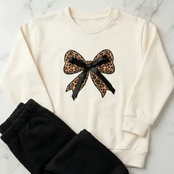 Conjunto Moletom Infantil Blusa E Calça Menina Agasalho Frio
