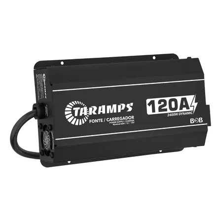 Fonte Carregador Taramps Bob 120a Amperes Bivolt 2400w Preto