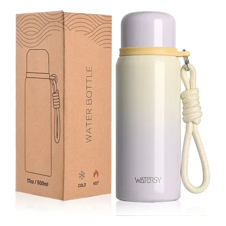 Garrafa Térmica Watersy Inox 500ml Para Café