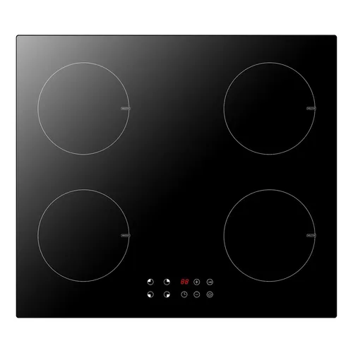 Cooktop De Indução 4 Fogao Eletrico Trava De Segurança Preto 127v