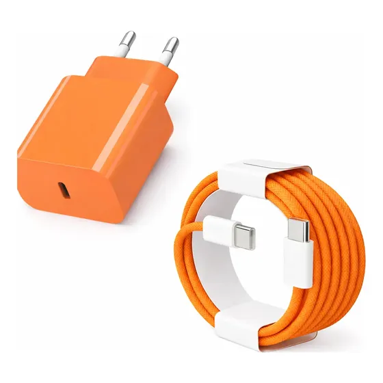 Carregador 40w Usb-c Com Cabo Compatível iPhone 15 16 17