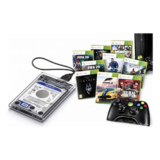 Hd Externo 320gb P/ Xbox 360 - 43 Sucessos + 2.000 Retrô