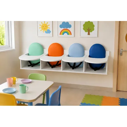 Modulo Infantil Para Alimentação 4 Lugares Cadeirão Ap2101 Liso Colorido