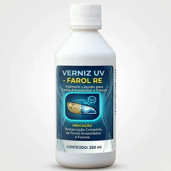 Polimero Liquido Verniz Uv Restauração De Farois 250ml Puro