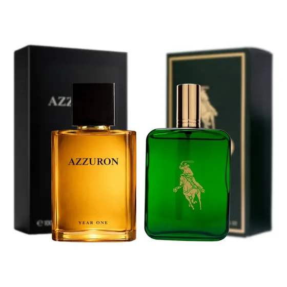 Kit Perfumes Polo Verde + Azzuron 100ml O Melhor Classico