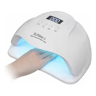 Kit 2 Cabine Uv Led 120w Profissional Unha Gel Sensor Acrige Branco 127/220v