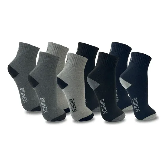 Kit 12 Pares Meia Cano Longo Masculina Escuras