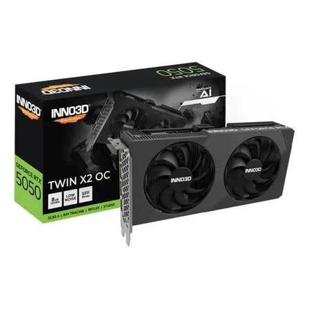 Placa De Vídeo Nvidia G Rtx 5050 8gb Gddr6 Inno3d Twin X2 Oc