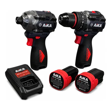 Kit De Parafusadeiras Aika Dr10a + W150b Com Acessórios