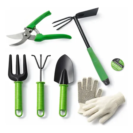 Kit Jardinagem 5pçs Profissional Ferramentas Jardim + Brinde
