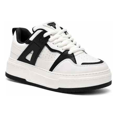 Tênis Casual Original Via Marte Preto E Branco Off Dia A Dia Preto E Branco/tratorado 35 Br