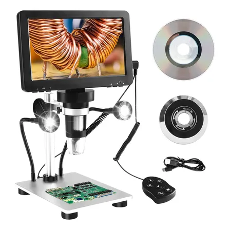 Microscopio Digital 1200x Lcd 7 Fhd 1080p Recarregável Usb