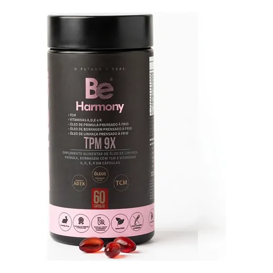Tpm Menopausa Prímula+borragem+linhaça 60caps Be Harmony