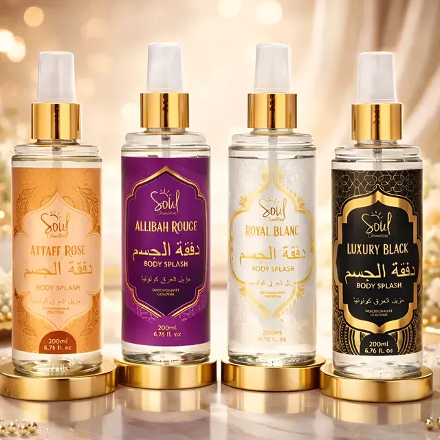 Kit 04 Body Splash Arabe Soul Perfume Desodorante Colônia
