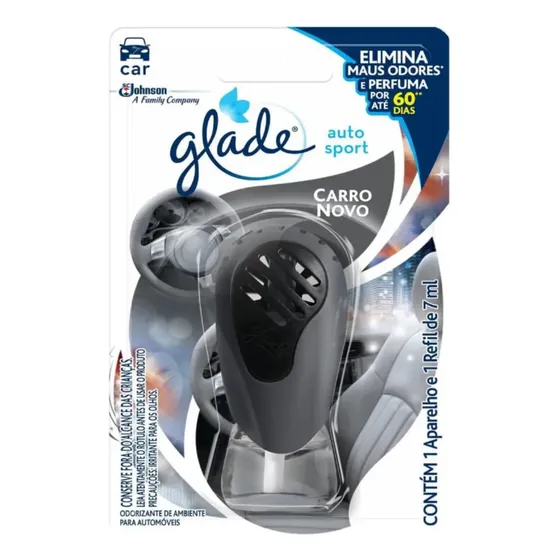 Glade Aromatizante Carro Novo Aparelho E Refil