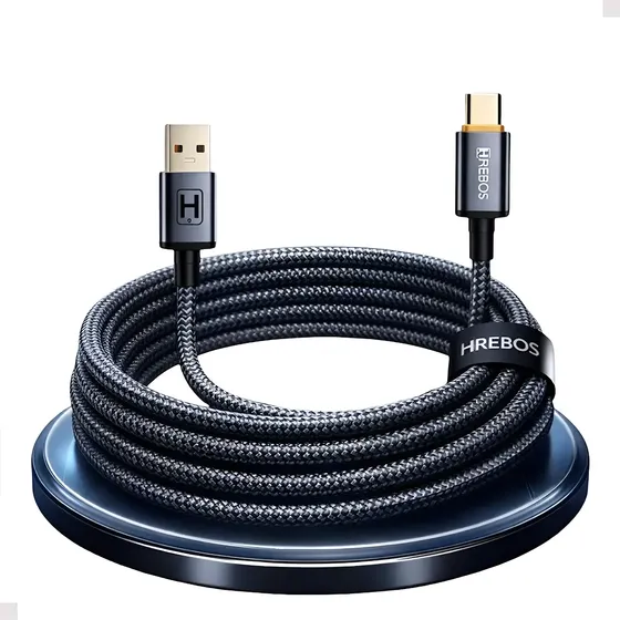 Cabo Usb Tipo C 3 Metros 60w Carregador Celular Reforçado