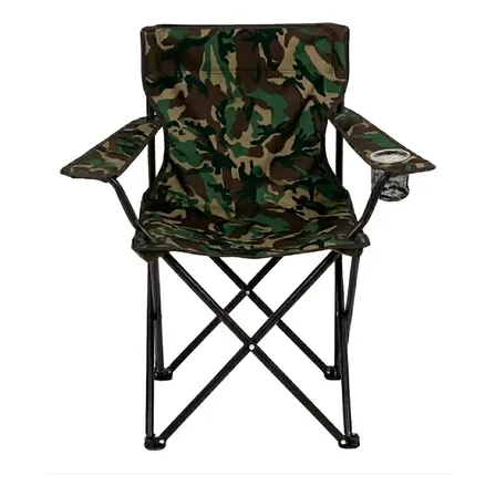 Cadeira Dobrável Para Camping E Pesca Com Suporte Para Copos