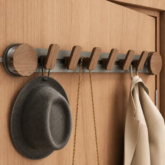 Heemli Cabideiro Closet 6 Ganchos Pendurador Roupas Parede
