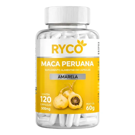 Maca Peruana Amarela 120 Cápsulas 100% Pura