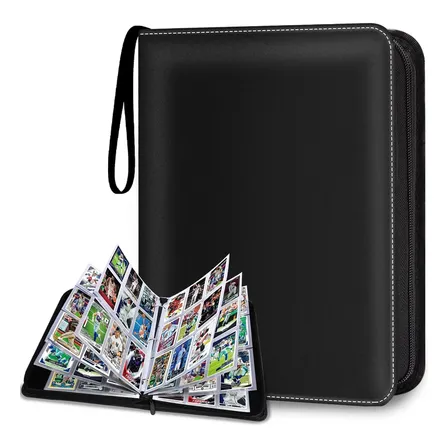Fichário Álbum Para Cartas Pokémon - 900 Cartas Pasta Otug Black Card Binder