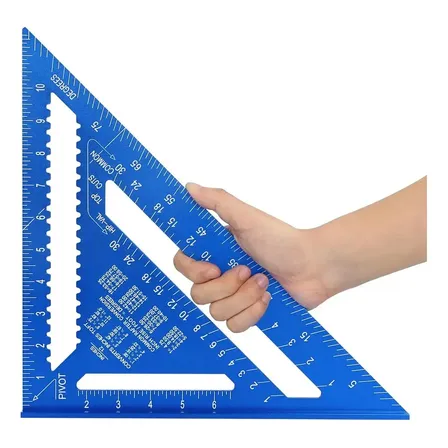 Esquadro Alumínio Triangular 12 Pol Carpintaria Marcenaria